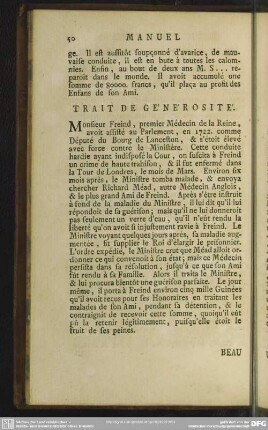 Trait De Générosité