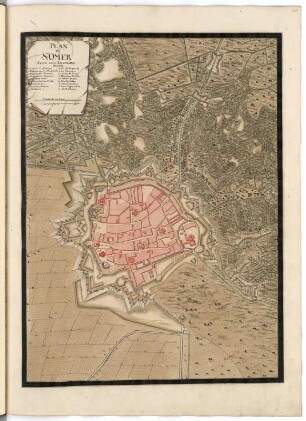 Plan de St: Omer avec les Environs Renvoy