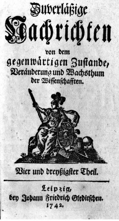 Vier und dreyßigster Theil.