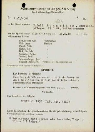 Schneider, Rudolf