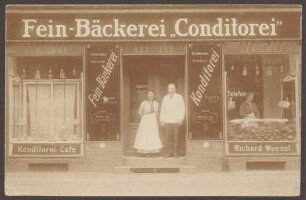 Ansichtskarte Bäckerei Königgrätzer Straße 62, Stresemannstraße