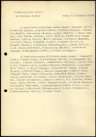 Mitgliederwahlen 1933