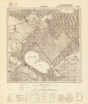 2348 Galenbeck, Topographische Karte 1:25000 (4cm - Karte)