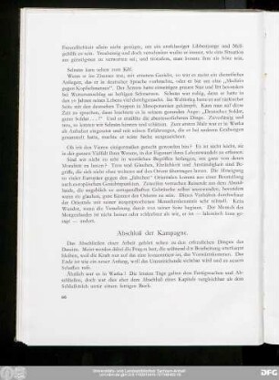 Abschluß der Kampagne.