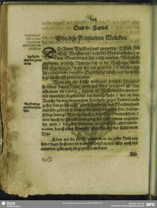 Das 62. Capitel. Von den Rotfarben Wolcken