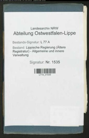 Anstellung des Obergerichtsdirektors Dr. jur. Rosen