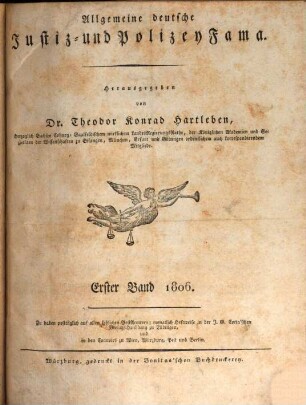 Allgemeine deutsche Justiz- und Policeifama. 1806, 1806