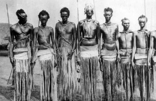 Sultan von Ruanda mit seiner Leibwache