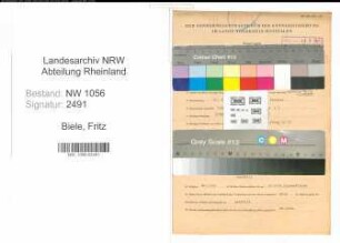 Entnazifizierung Fritz Biele , geb. 21.06.1900 (Angestellter)