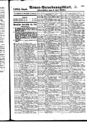 1484.Ausgabe. Dienstag, 5. Juni 1917