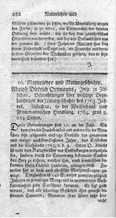 10. Naturlehre und Naturgeschichte.