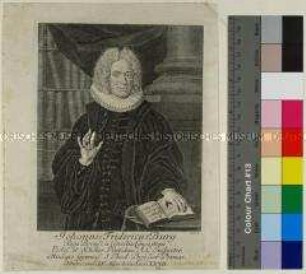 Porträt des Theologen Johann Friedrich Burg