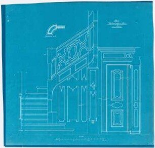 Wolkenhauers Haus, Stettin: Treppenaufgang innen, Tür 1:10