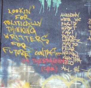 LOOKIN' FOR POLITICALLY THINKING WRITERS FOR FUTURE CONTACT...