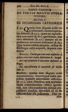 Caput Tertium De Tertia Mentis Operatione.