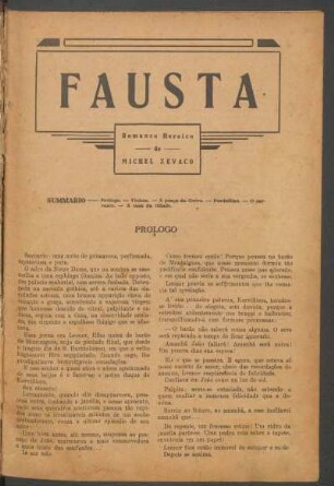 Fausta : Romance heróico