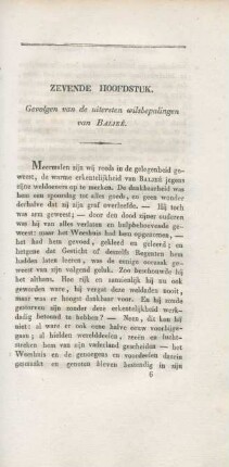 Zevende hoofdstuk. Gevolgen van de uitersten wilsbepalingen van Baljeé