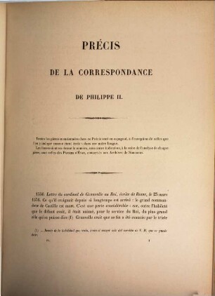 Correspondance de Philippe II sur les affaires des Pays-Bas : publ. d'après les originaux conservés dans les archives royales de Simancas ; précedée d'une notice historique et descriptive de ce célèbre dép"ot ..., 4