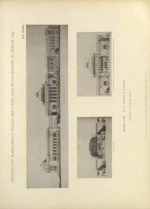 Projekt XVIII. - Motto: Artibus et scientiis. Architekt: C. Kuhn, Berlin