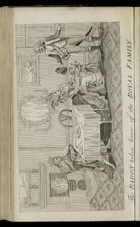 The Baron takes leave of the Royal Family