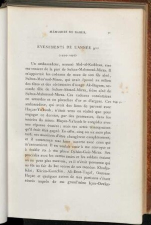 Chapitre II. Événements de l'année 900 (1494-1495)