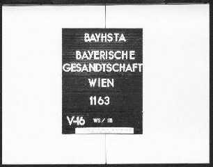 Nachlaß des Freiherrn von Münster-Meinhövel