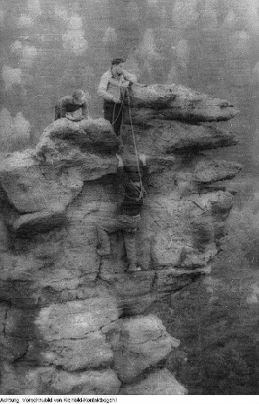 Bielatal, Klettern im Bielatal, 1946/47