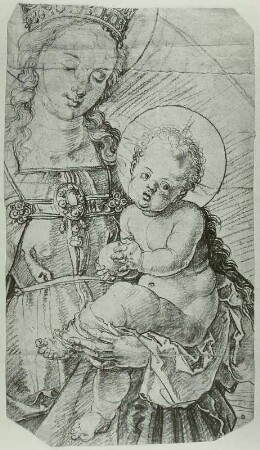 Fragment einer stehenden Madonna