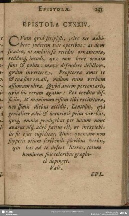 Epistola CXXXIV.
