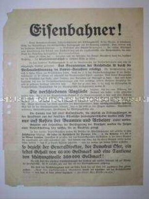 Propagandaflugblatt der Nationalsozialistischen Freiheitsbewegung zur Reichstagswahl 1924