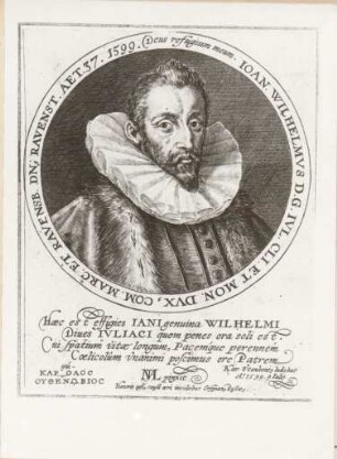 Johann Wilhelm I. (1562 - 1609), Herzog von Jülich-Kleve-Berg, Graf von Mark und Ravensberg, Herr von Ravenstein