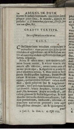 Gradus Tertius. Ex consideratione orbis terrae.