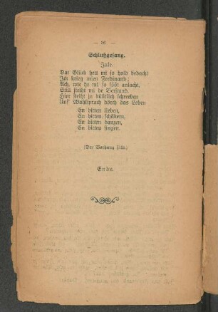 Schlußgesang.