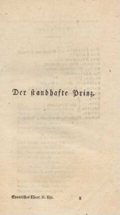 Der standhafte Prinz