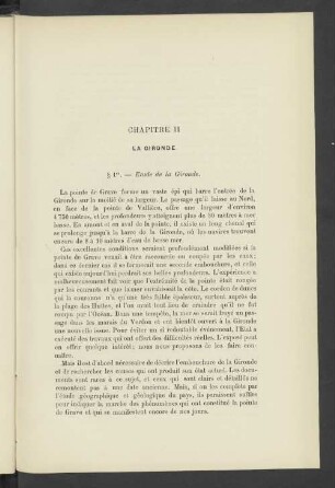 Chapitre II La Gironde