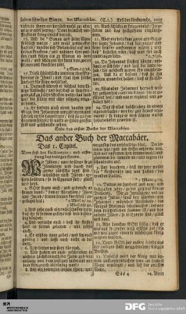 Das ander Buch der Maccabäer.
