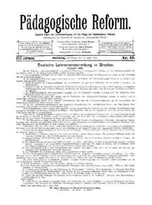 Deutsche Lehrerversammlung in Breslau