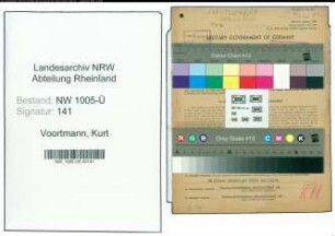 Entnazifizierung Kurt Voortmann , geb. 24.02.1909 (Uhrmacher)