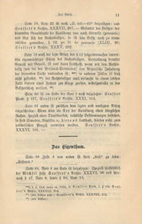 Das Eigenthum.