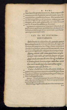 Cap. 29. De Distributione ex adiunctis.