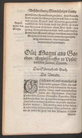 Olai Magni ... von den Zämen Thieren. Das Sibenzehend Buch.
