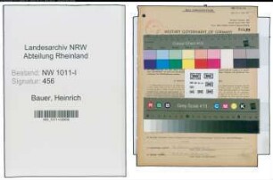 Entnazifizierung Heinrich Bauer , geb. 02.06.1907 (Lagerverwalter)