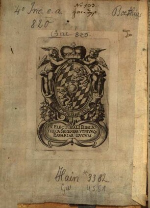Boetij viri celeberrimi de consolatione philosophie liber cum optimo co[m]mento beati Thome