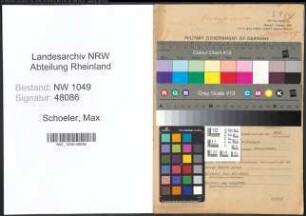 Entnazifizierung Max Schoeler , geb. 24.09.1910 (Lehrer)