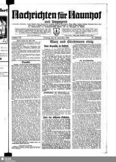 Nachrichten für Naunhof und Umgegend : (Albrechtshain, Ammelshain, Beucha, Borsdorf, Eicha, Erdmannshain, Fuchshain, Groß- und Kleinsteinberg, Klinga, Köhra, Lindhardt, Pomßen, Staudnitz, Threna usw.)