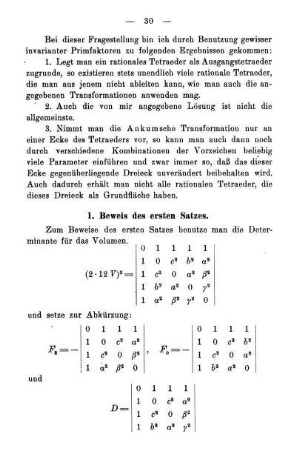 1. Beweis des ersten Satzes.
