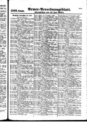 1503.Ausgabe. Freitag, 15. Juni 1917