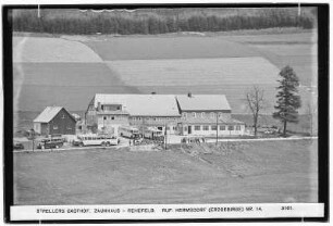 Strellers Gasthof. Zaunhaus-Rehefeld. Ruf Hermsdorf Nr. 14