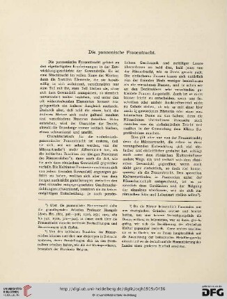 19/20.1919: Die pannonische Frauentracht