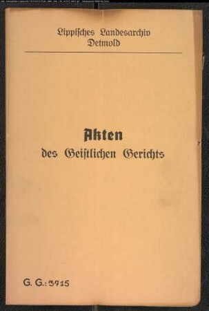 Kreditoren gegen den Schullehrer Riechemeier in Bentorf (Amt Varenholz), wegen der Bezahlung von Schulden